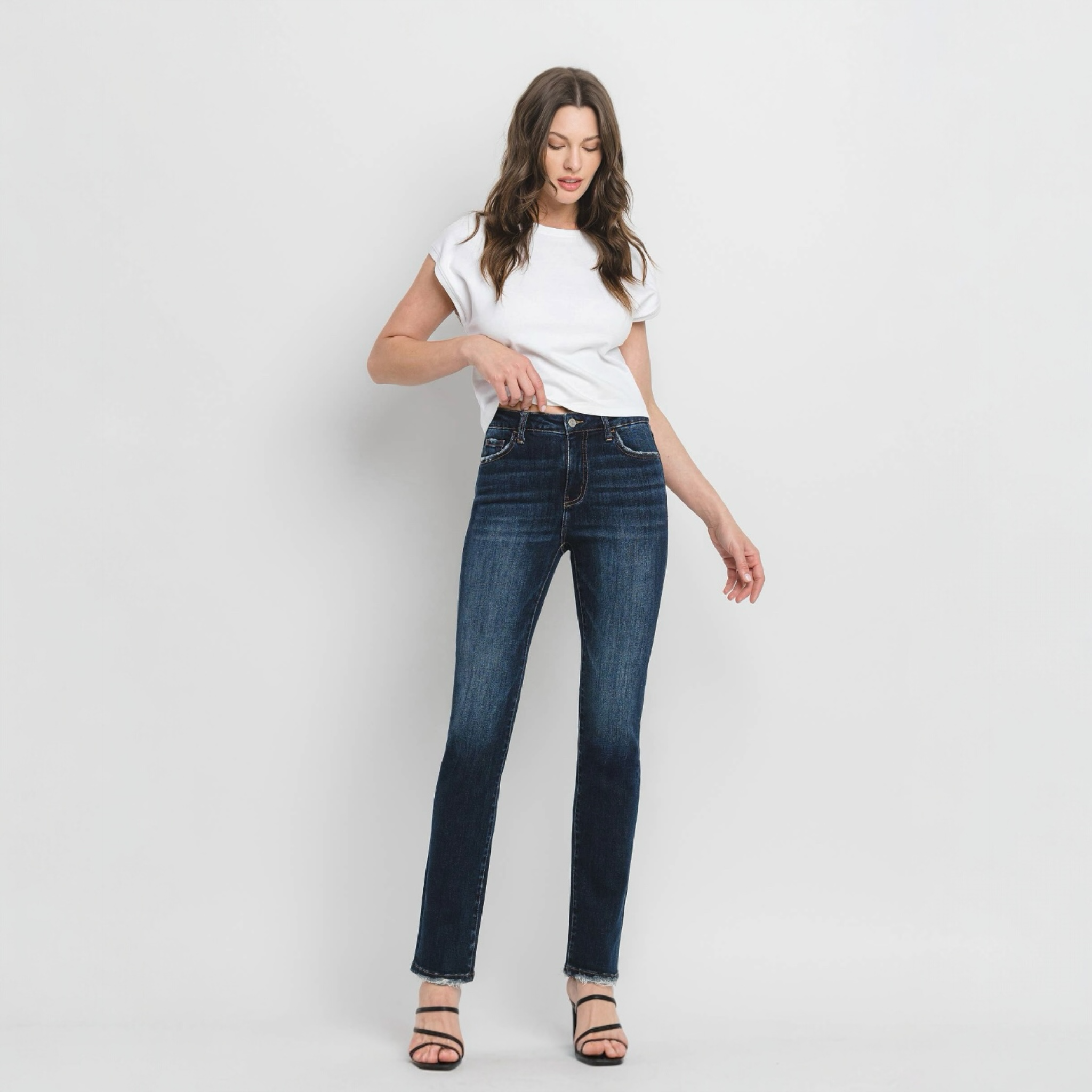 Felice Straight Leg Faded Denim – Arete by TRG