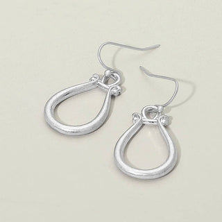 Open Abstract Teardrop Earrings