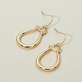 Open Abstract Teardrop Earrings