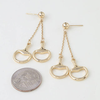 Horsebit Toggle Earrings