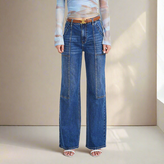 Super High Rise Wide Leg Jean