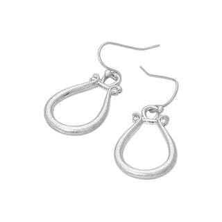 Open Abstract Teardrop Earrings