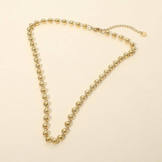 Stainless Steel Beaded Chain Necklace