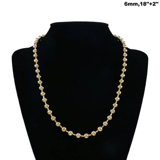 Stainless Steel Beaded Chain Necklace