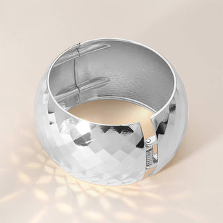 Textured Chunky Metal Bangle