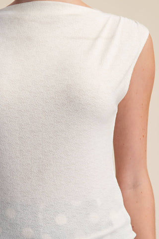 Cowl Neck Knit Top