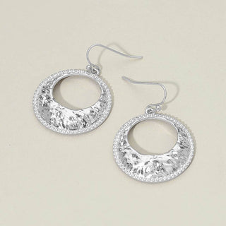 Hammered Circle Earrings