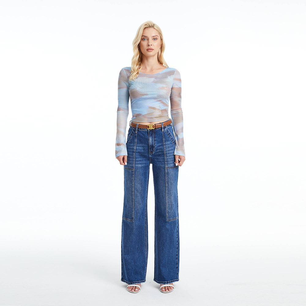 Super High Wise Wide Leg Jean