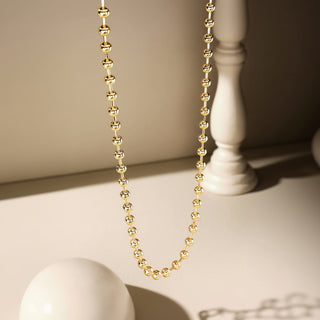 Gold Bead Chain Necklace