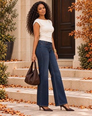 Bella Dark Wash Flare