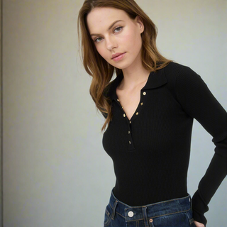 Ashley Gold Snap Sweater