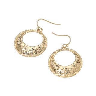 Hammered Circle Earrings