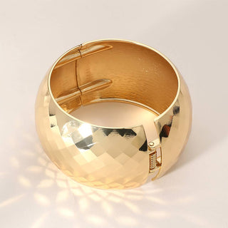 Textured Chunky Metal Bangle