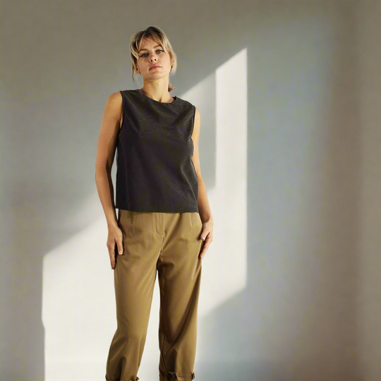 Full Transparency Sleeveless Blouse