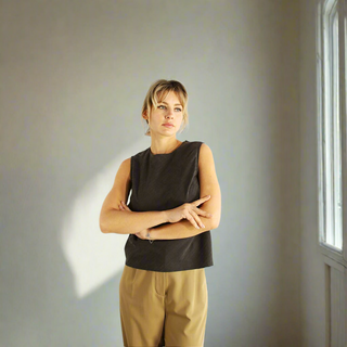 Full Transparency Sleeveless Blouse