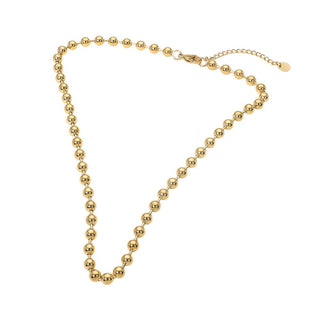 Stainless Steel Beaded Chain Necklace