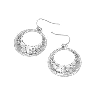 Hammered Circle Earrings