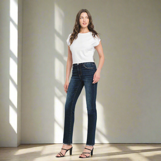 Felice Straight Leg Faded Denim