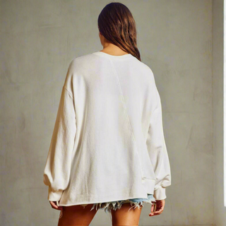 A-Symmetrical Graphic  Sweatshirt