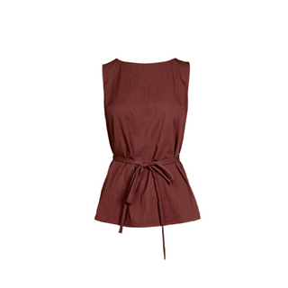Sleeveless Cinched Tunic