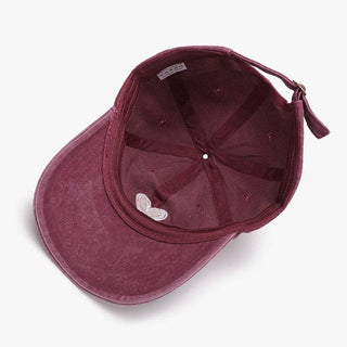 Embroidered Heart Cap