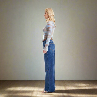 Super High Rise Wide Leg Jean