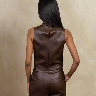 Kasey Vegan Leather Tank
