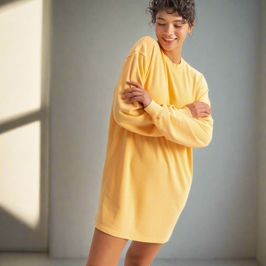 Oversized Mini Sweatshirt Dress