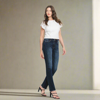 Felice Straight Leg Faded Denim