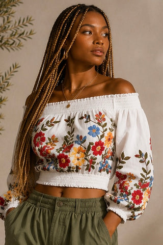 The Floral Positano Top