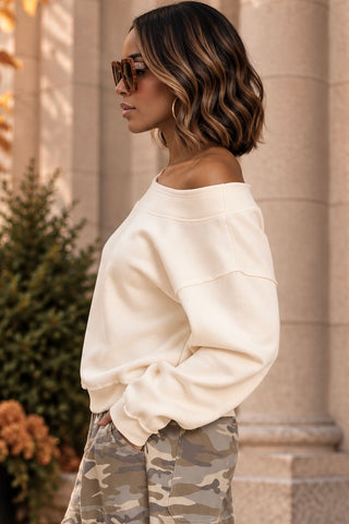 The Bare Shoulder Sweatshirt