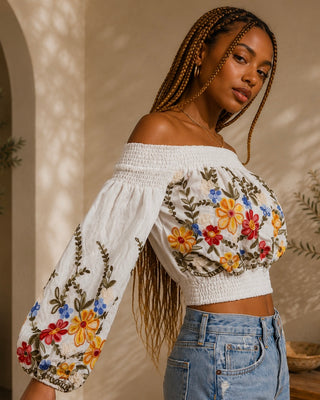 The Floral Positano Top