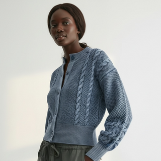 Washed Cable Knit