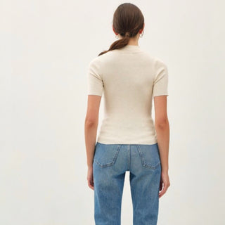 Lisa Mock Neck Sweater Tee