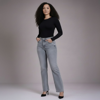 Olivia Grey Wide Leg