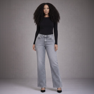 Olivia Grey Wide Leg