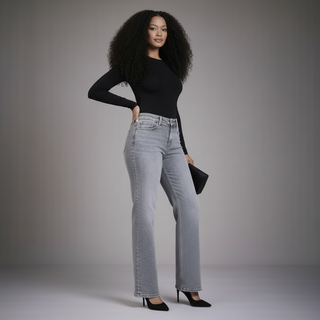 Olivia Grey Wide Leg