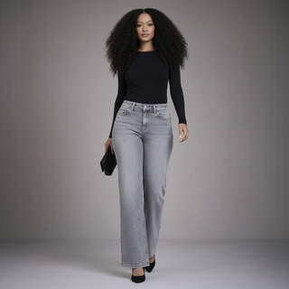 Olivia Grey Wide Leg