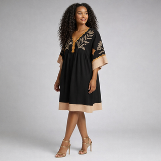 Monique Embroidered Mini Dress