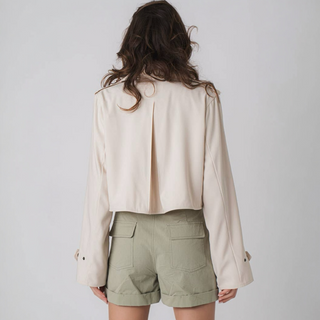 The Criss Cross Lapel Trench