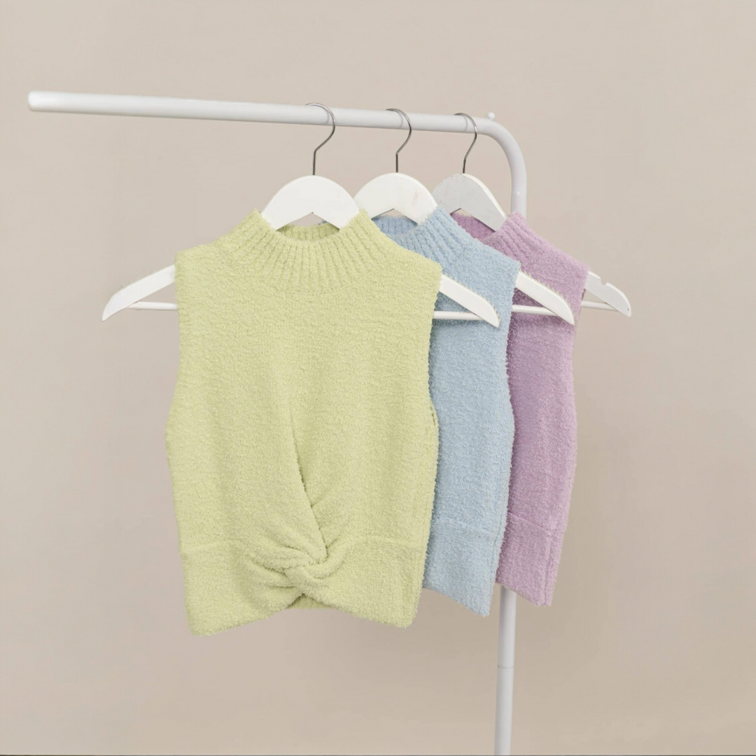 The Mandy Fuzzy Knit Top