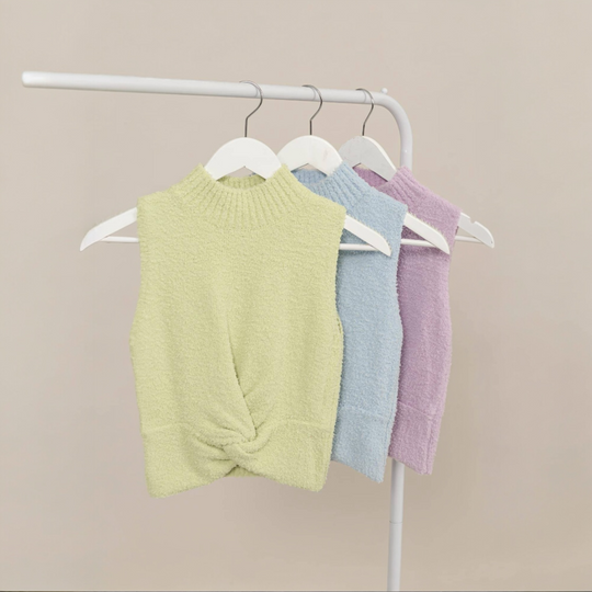 The Mandy Fuzzy Knit Top