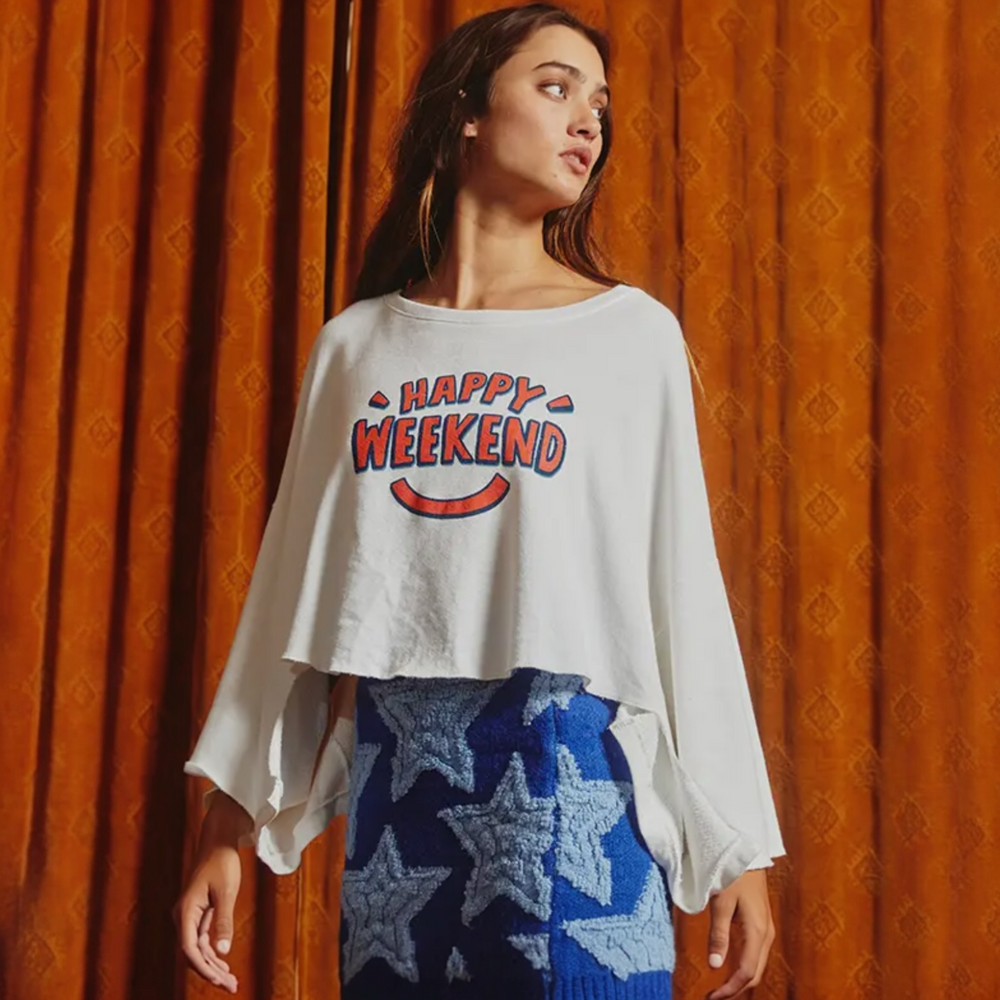Happy Weekend Graphic Top