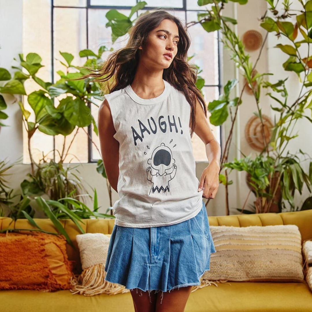 Current Mood Graphic Muscle Tee