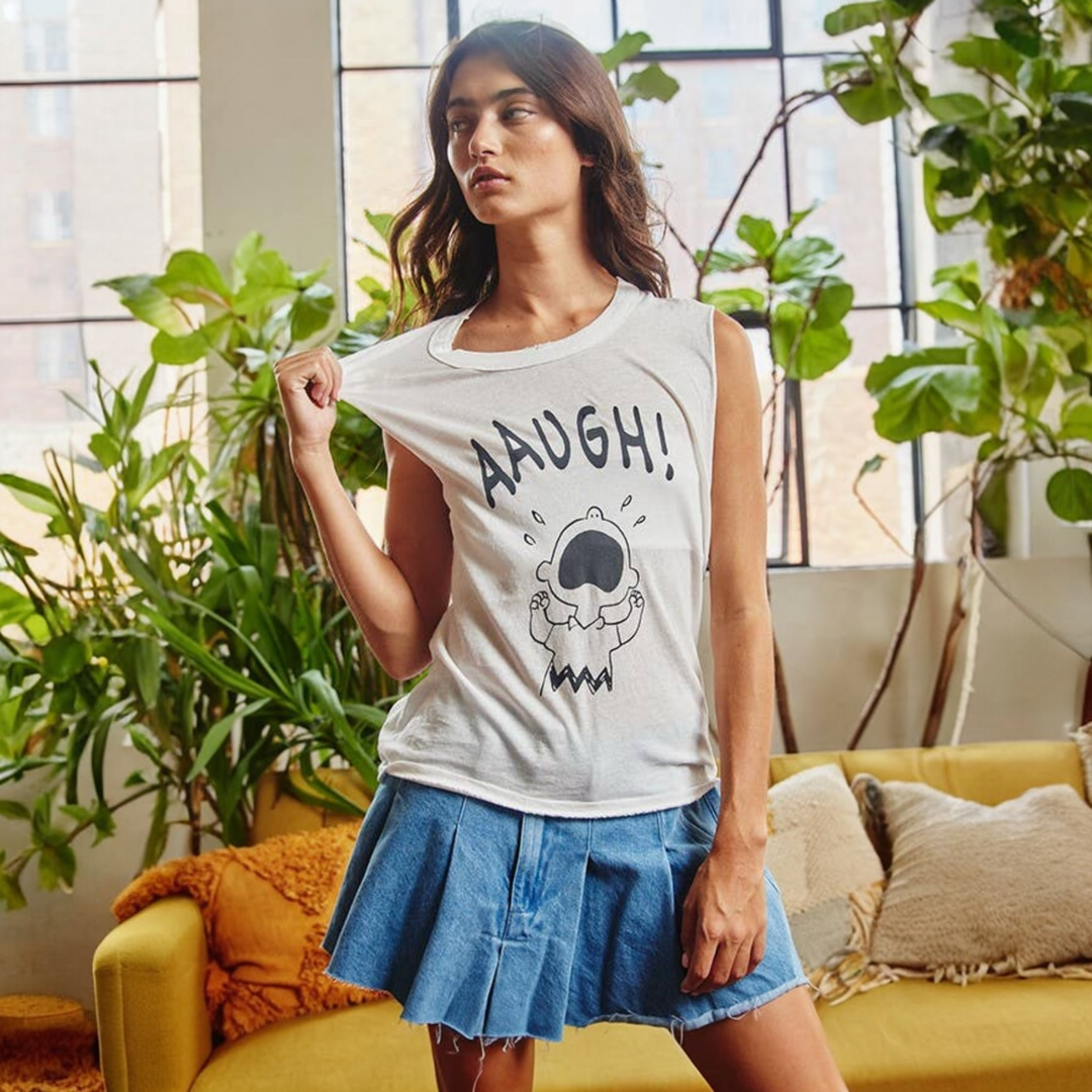 Current Mood Graphic Muscle Tee