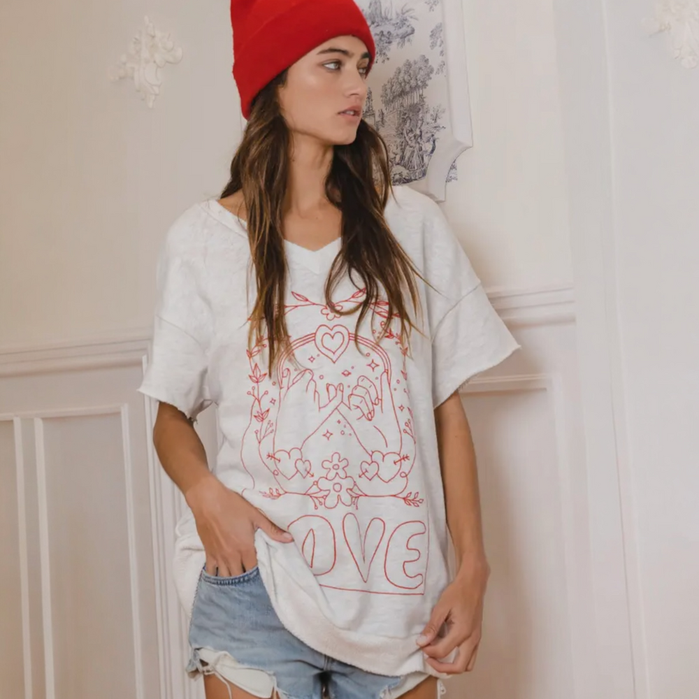 Love Graphic French Terry T-shirt