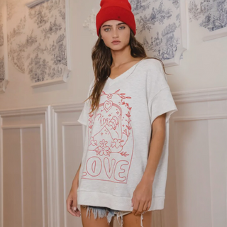 Love Graphic French Terry T-shirt