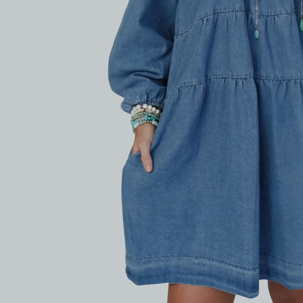 The Langley Mini Denim Dress