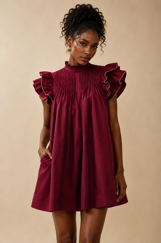 Button Down Babydoll Dress