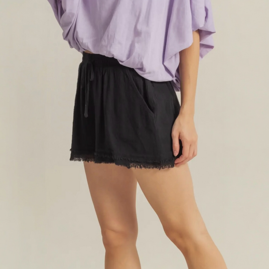 Frayed Hem Shorts